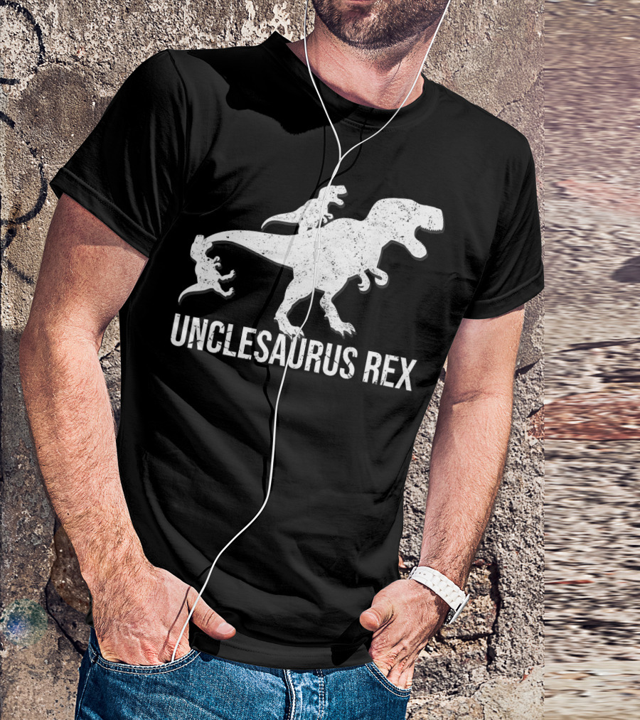 Unclesaurus Rex 2 Kids Funny Uncle Dinosaur T-Shirt