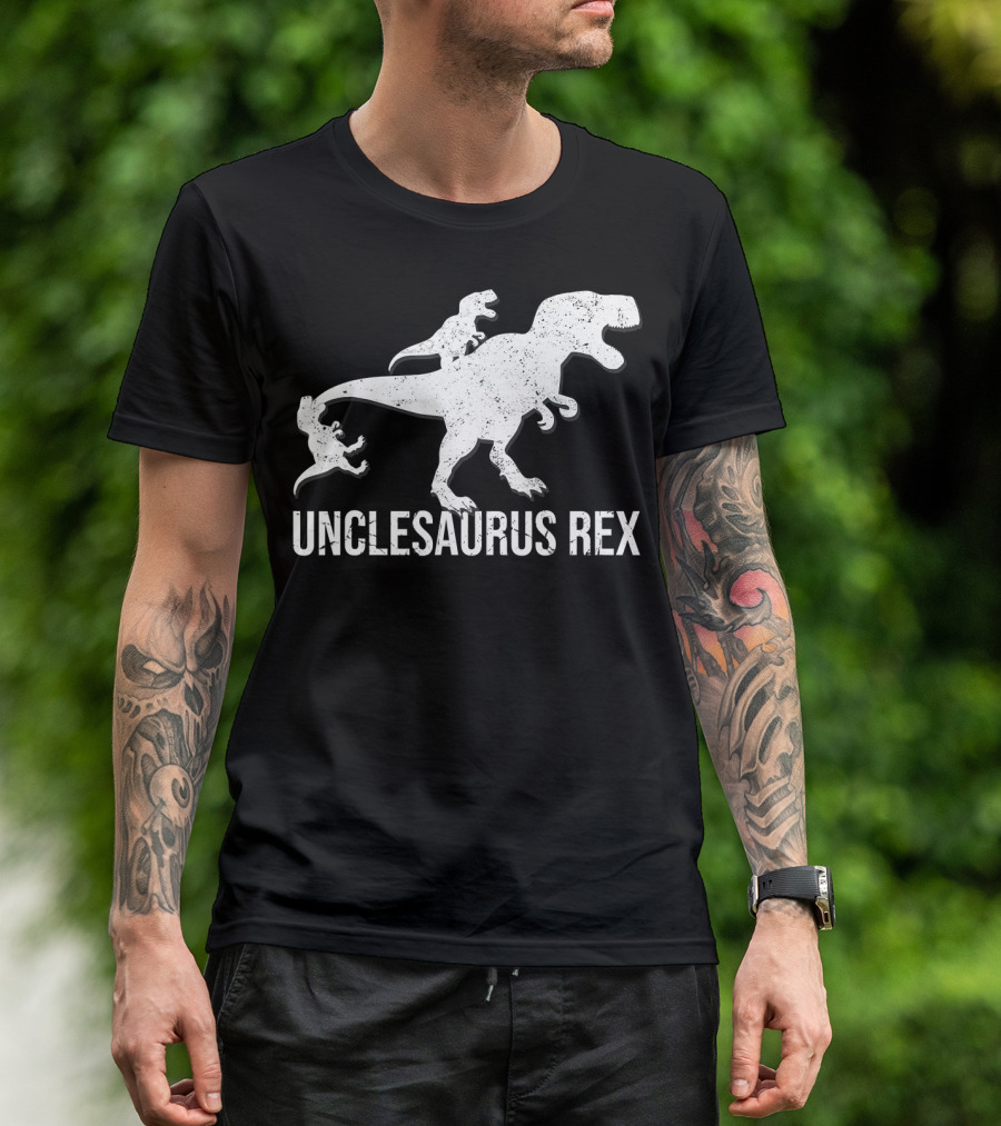 Unclesaurus Rex 2 Kids Funny Uncle Dinosaur T-Shirt