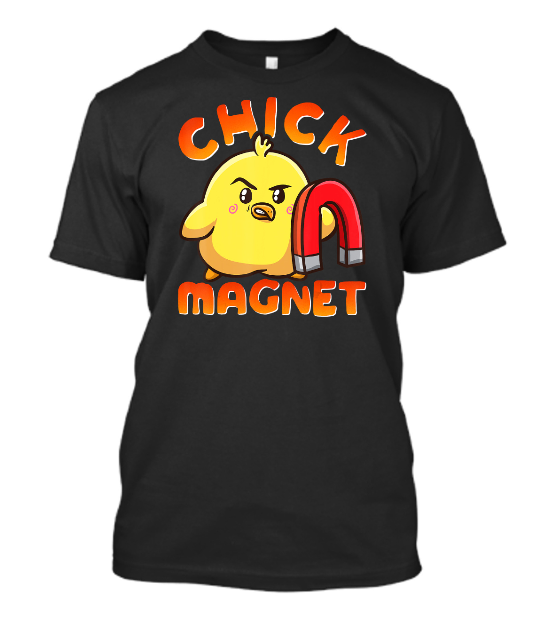 Chick Magnet Costume Magnetic Little Chicken With Red Magnet T-Shirt