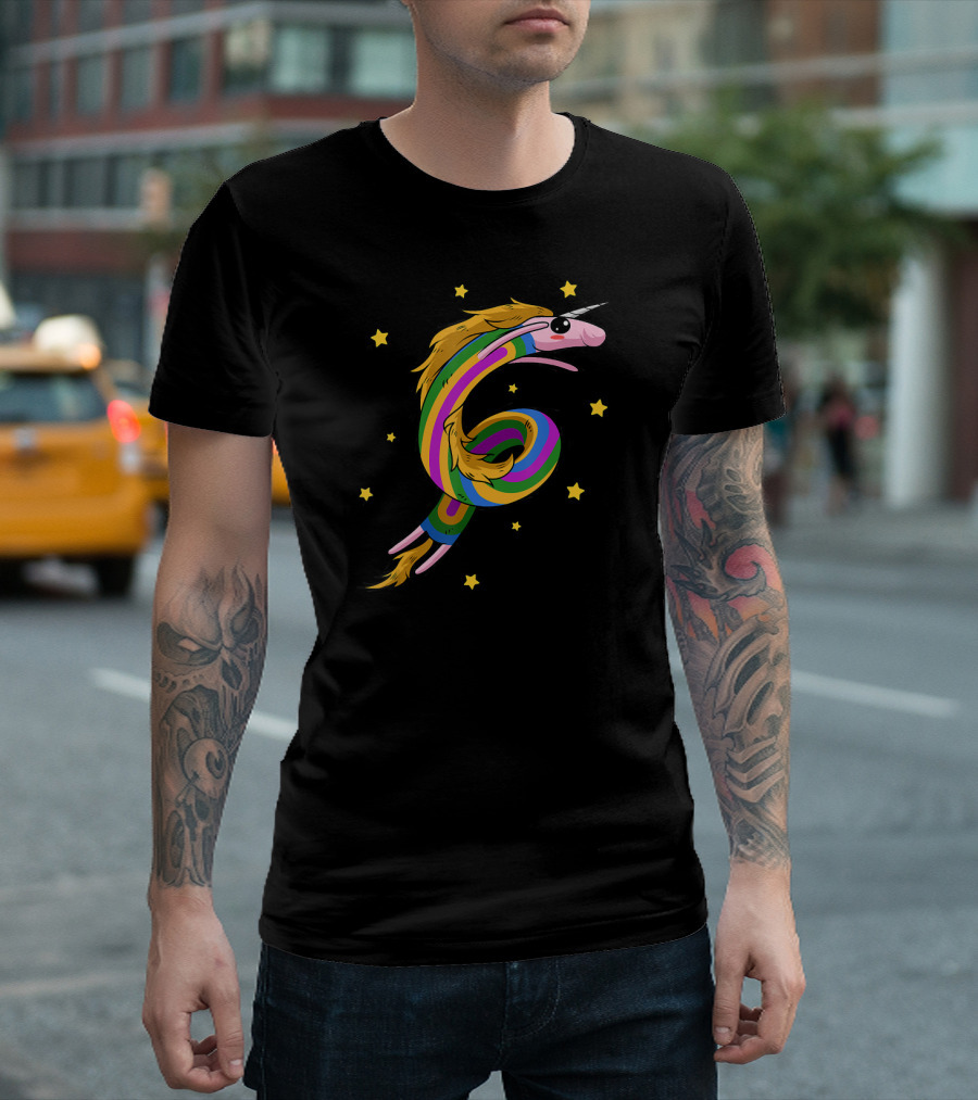 Rainicorn Unicorn Rainbow Star Party Adventure T-Shirt