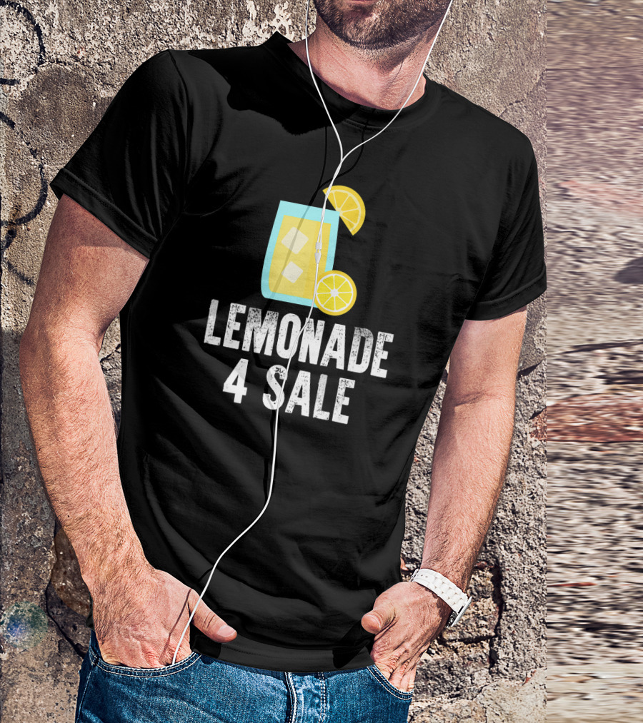 Lemonade 4 Sale Cool Iced Drink With Lemon Slices T-Shirt