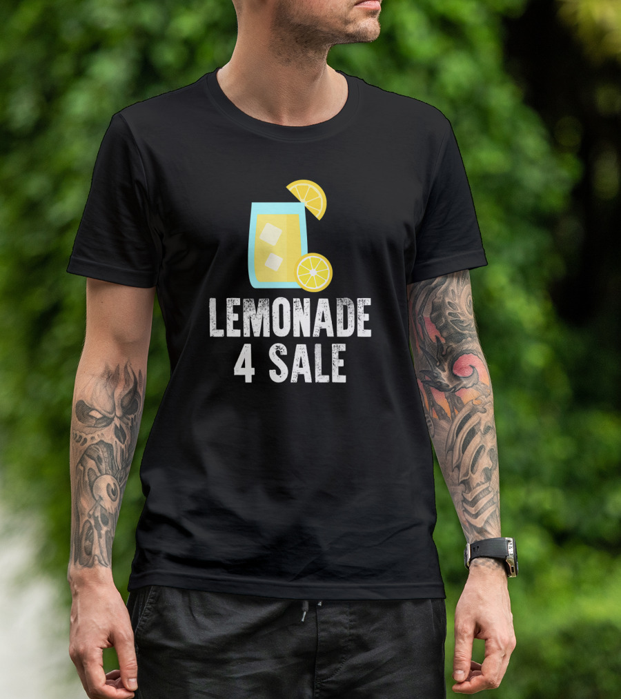 Lemonade 4 Sale Cool Iced Drink With Lemon Slices T-Shirt