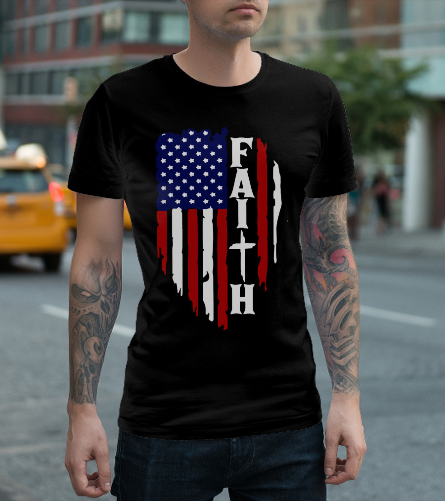 Faith American Flag USA T-Shirt