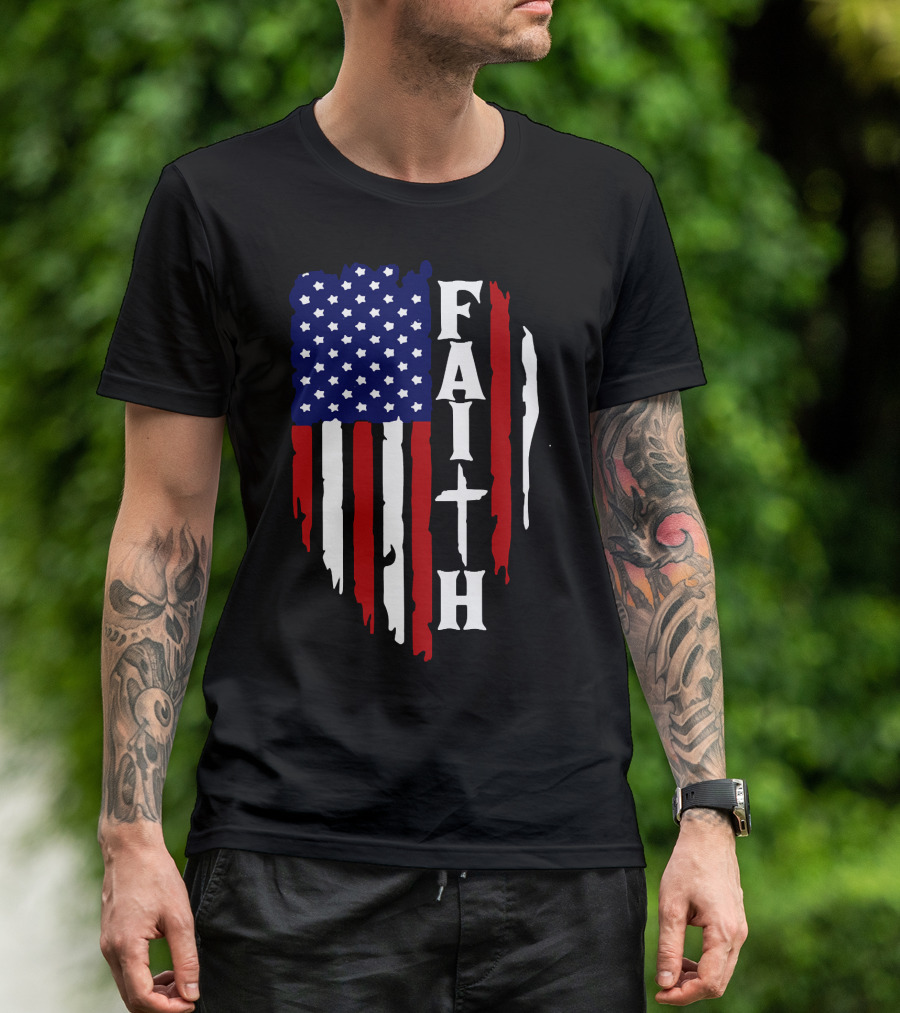 Faith American Flag USA T-Shirt