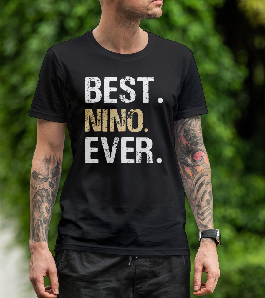Best Nino Ever Spanish Mexican Godfather Nino Padre Padrino T-Shirt