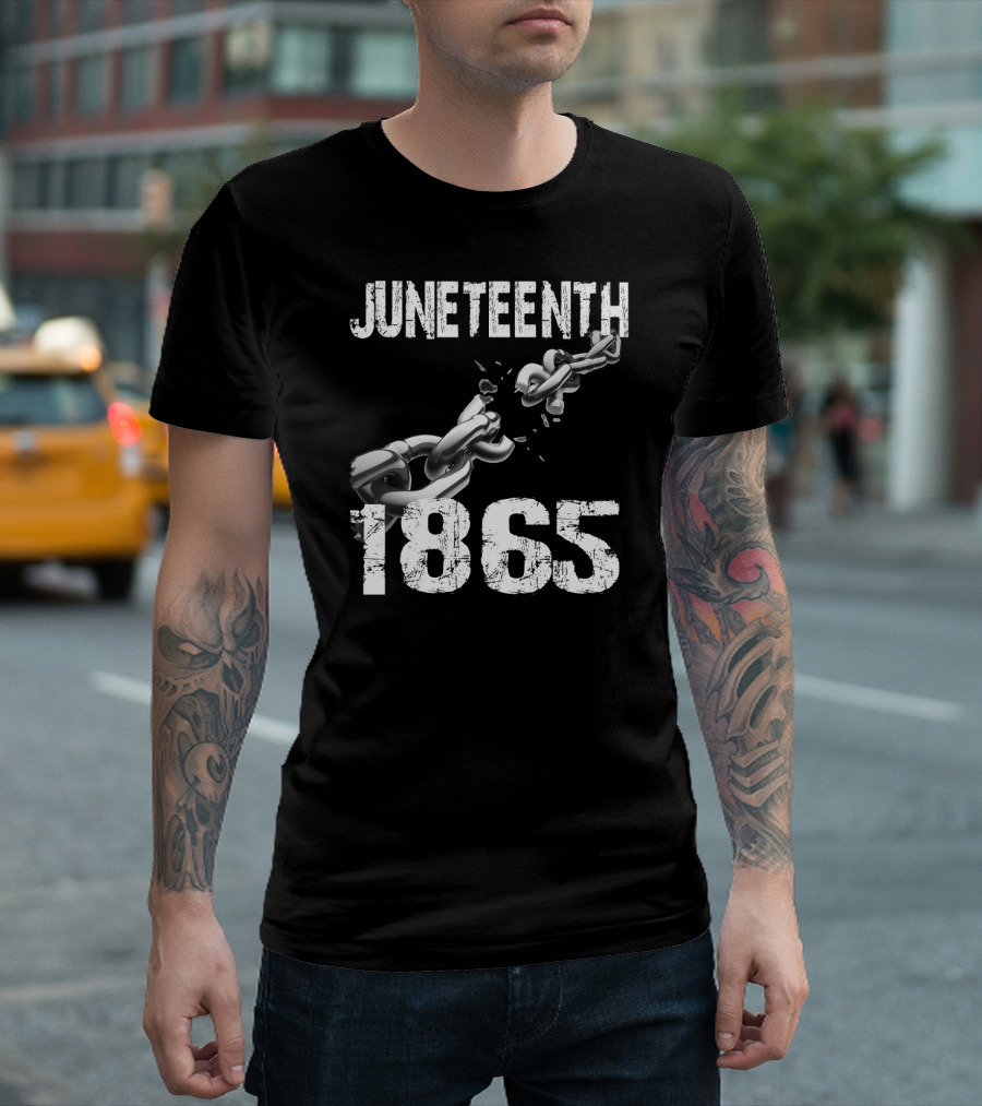 Juneteenth 1865 Breaking Chains Emancipation T-Shirt