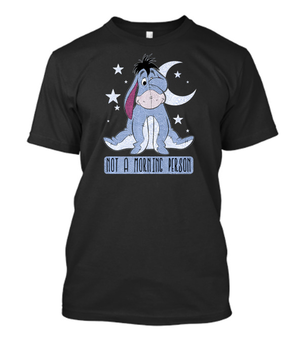 Disney Eeyore Not A Morning Person Winnie The Pooh Moon Stars T-Shirt