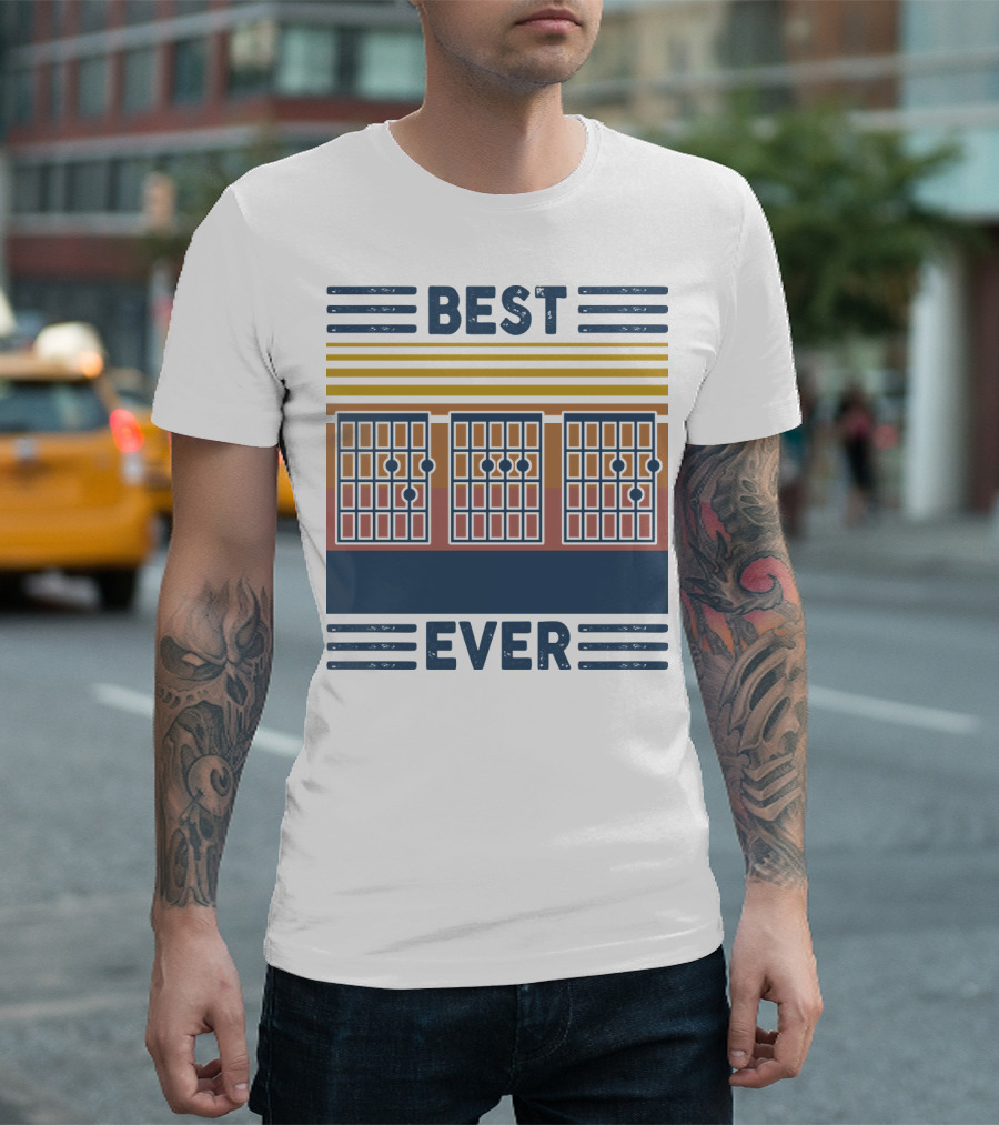 BEST CHORDS EVER VINTAGE GUITAR FATHER T-Shirt