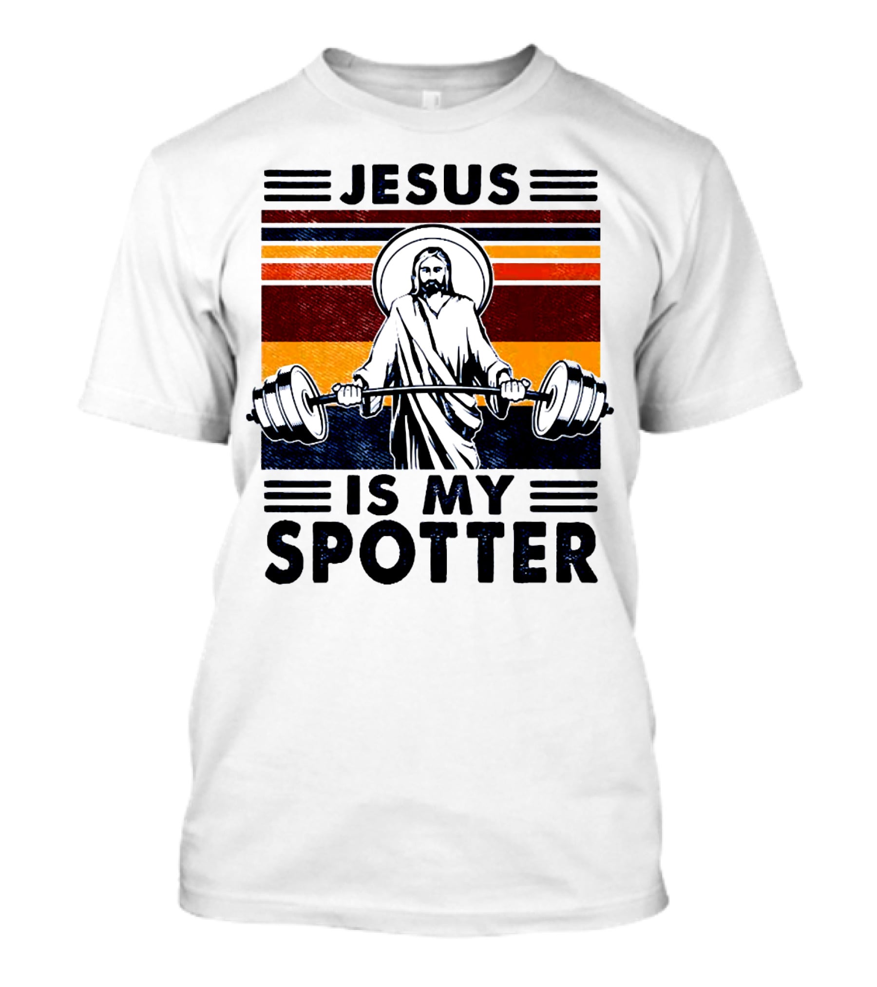 Jesus Is My Spotter Gym Christian T-Shirt