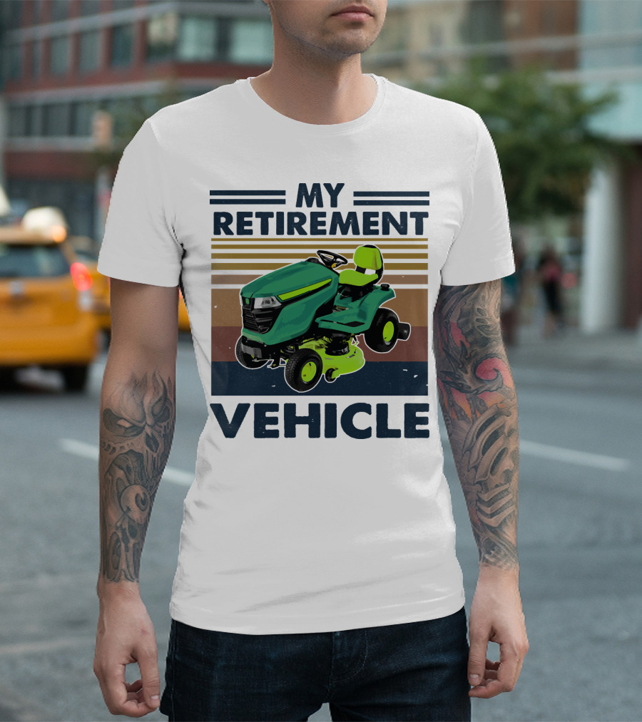 My Retirement Vehicle Lawn Mower Retro T-Shirt