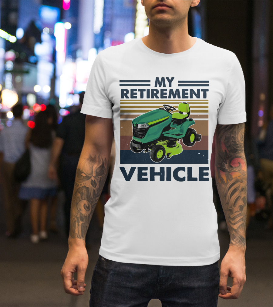 My Retirement Vehicle Lawn Mower Retro T-Shirt