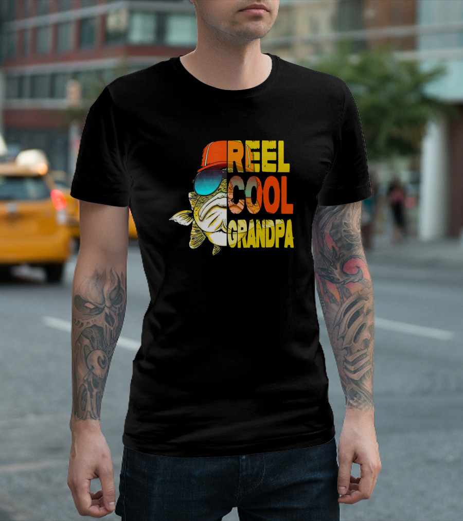 Father's Day Reel Cool Grandpa Fishing T-Shirt