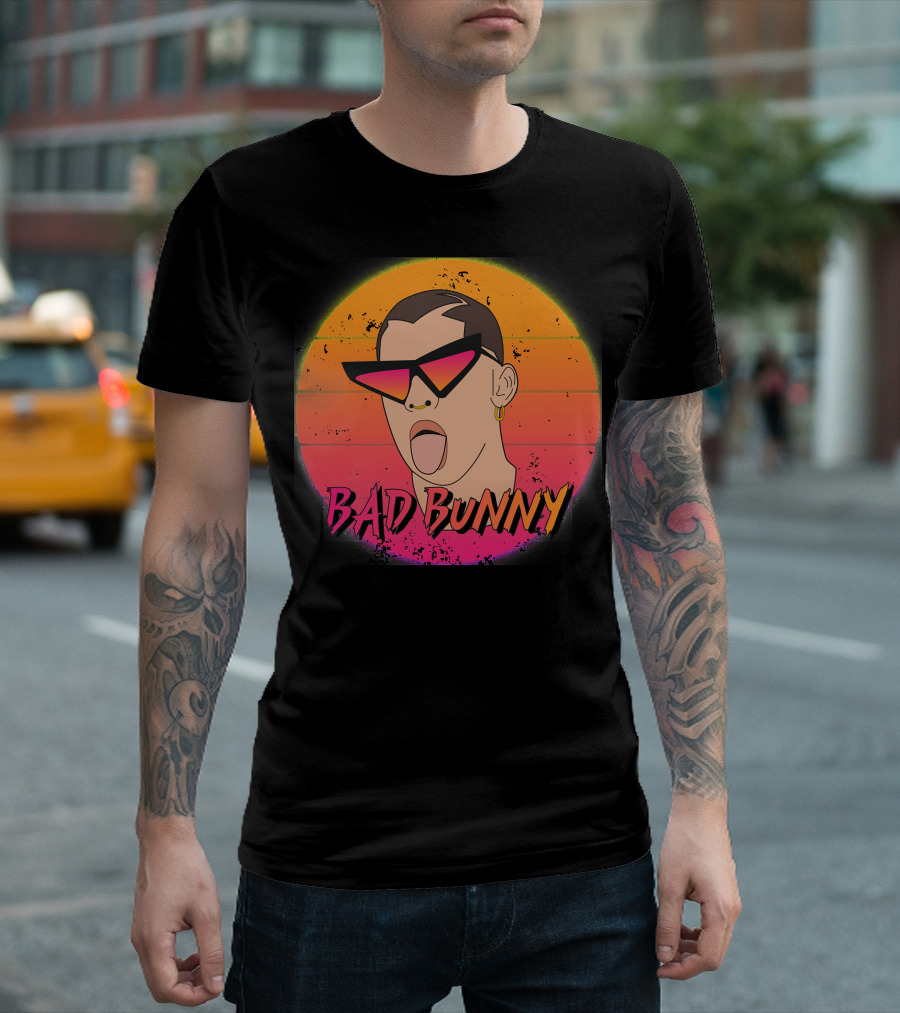 Bad Bunny Vintage Retro Essential Sunset T-Shirt