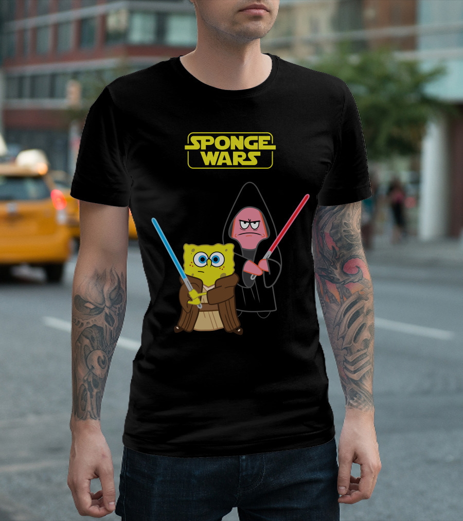 SpongeBob SquarePants Patrick Star Sponge Wars T-Shirt
