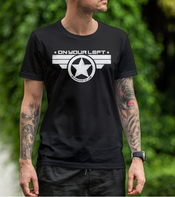 On Your Left Running Club Star Emblem T-Shirt