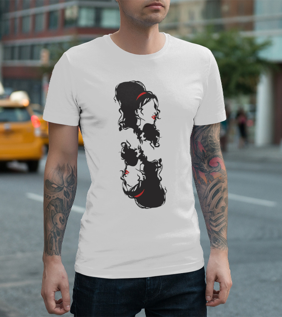 Ace Card Amy Winehouse Mirror Profile T-Shirt