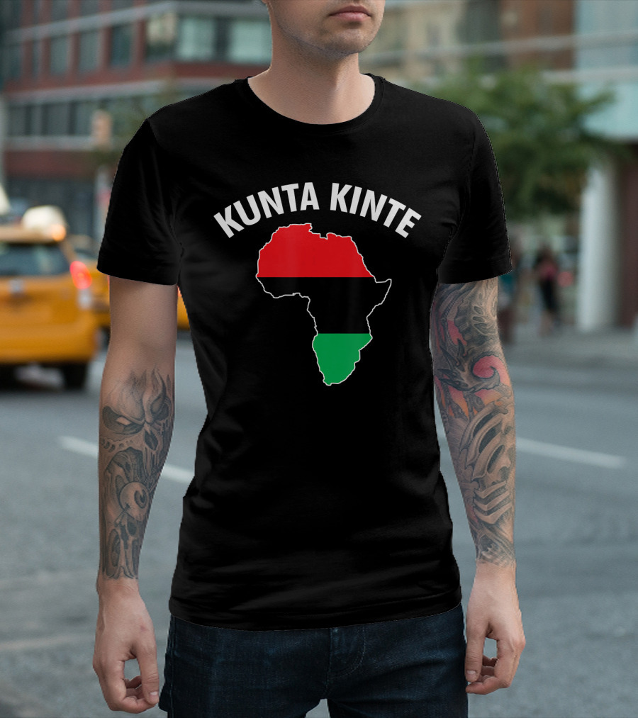 Kunta Kinte African Color Map of Africa T-Shirt