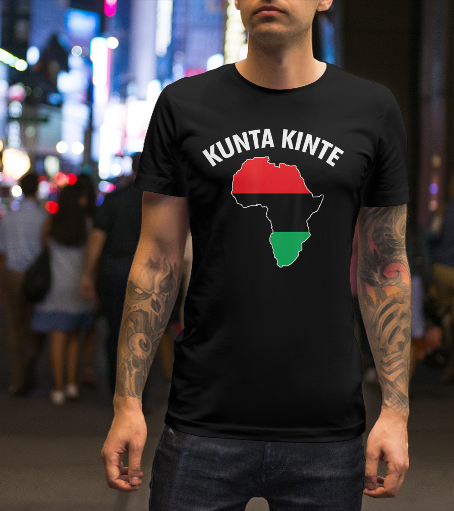 Kunta Kinte African Color Map Of Africa T-Shirt
