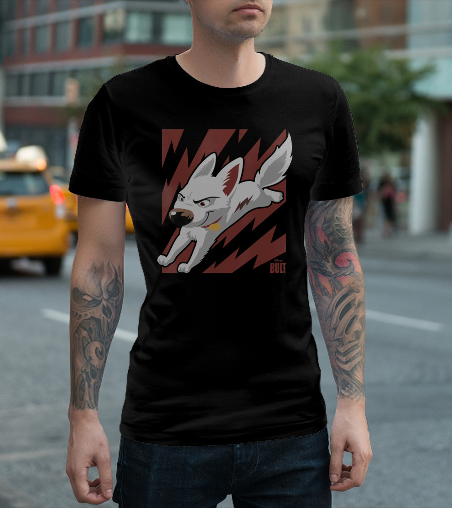 Disney Bolt the Super Dog Lightning Action Adventure T-Shirt