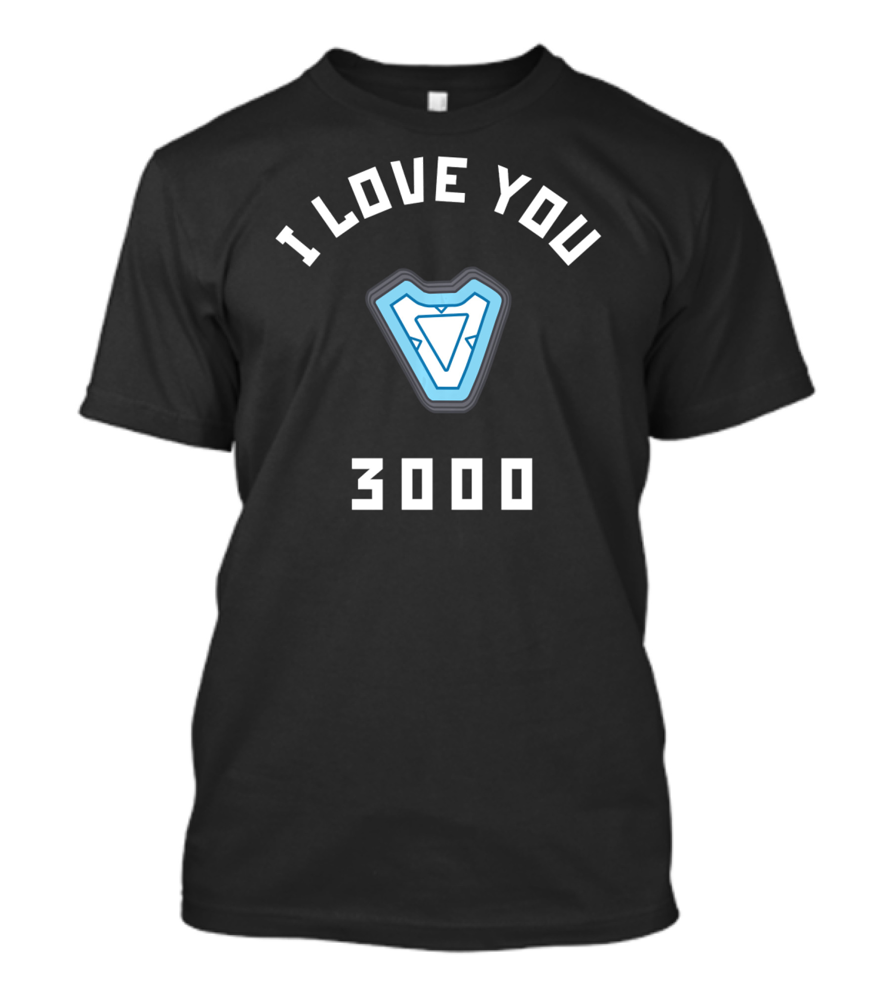 Marvel Avengers Endgame I Love You 3000 Iron Man Arc Reactor T-Shirt