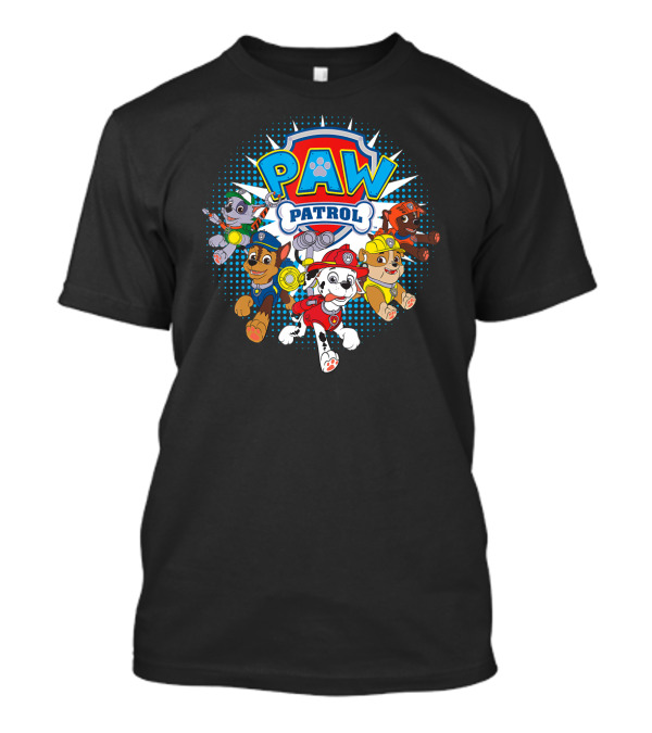 PAW Patrol Nickelodeon Characters Team Together T-Shirt