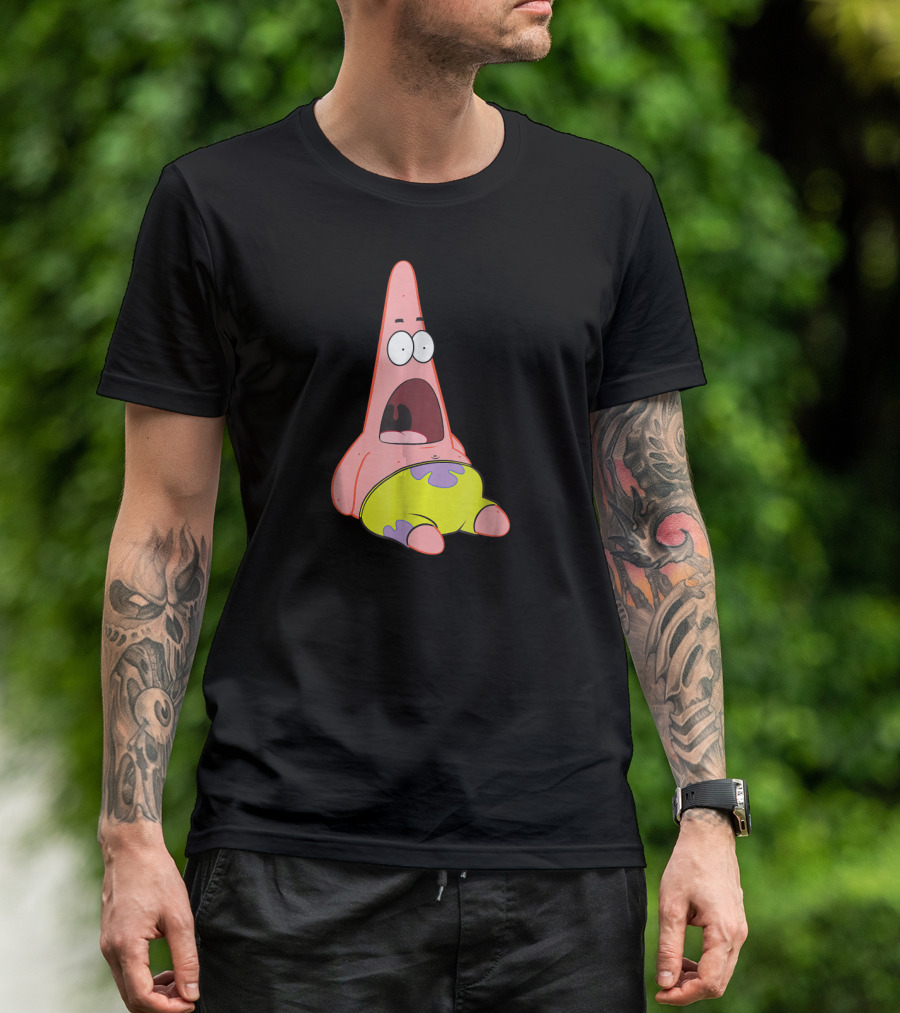 SpongeBob SquarePants Patrick Star Surprise Reaction T-Shirt