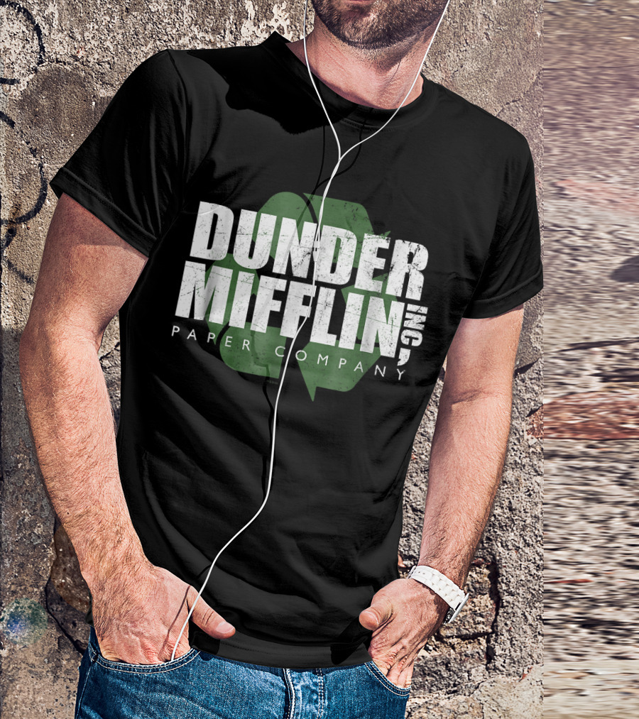 Dunder Mifflin Paper Company Recycle Logo Comfortable T-Shirt