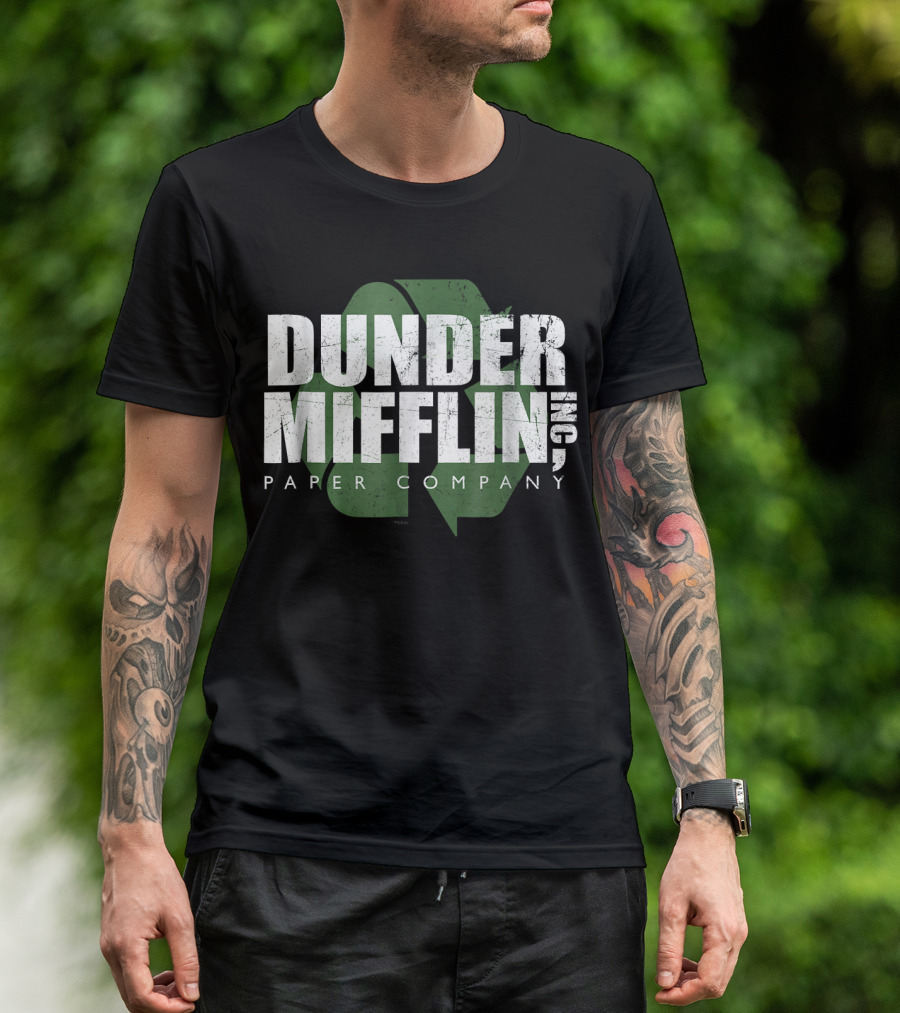 Dunder Mifflin Paper Company Recycle Logo Comfortable T-Shirt