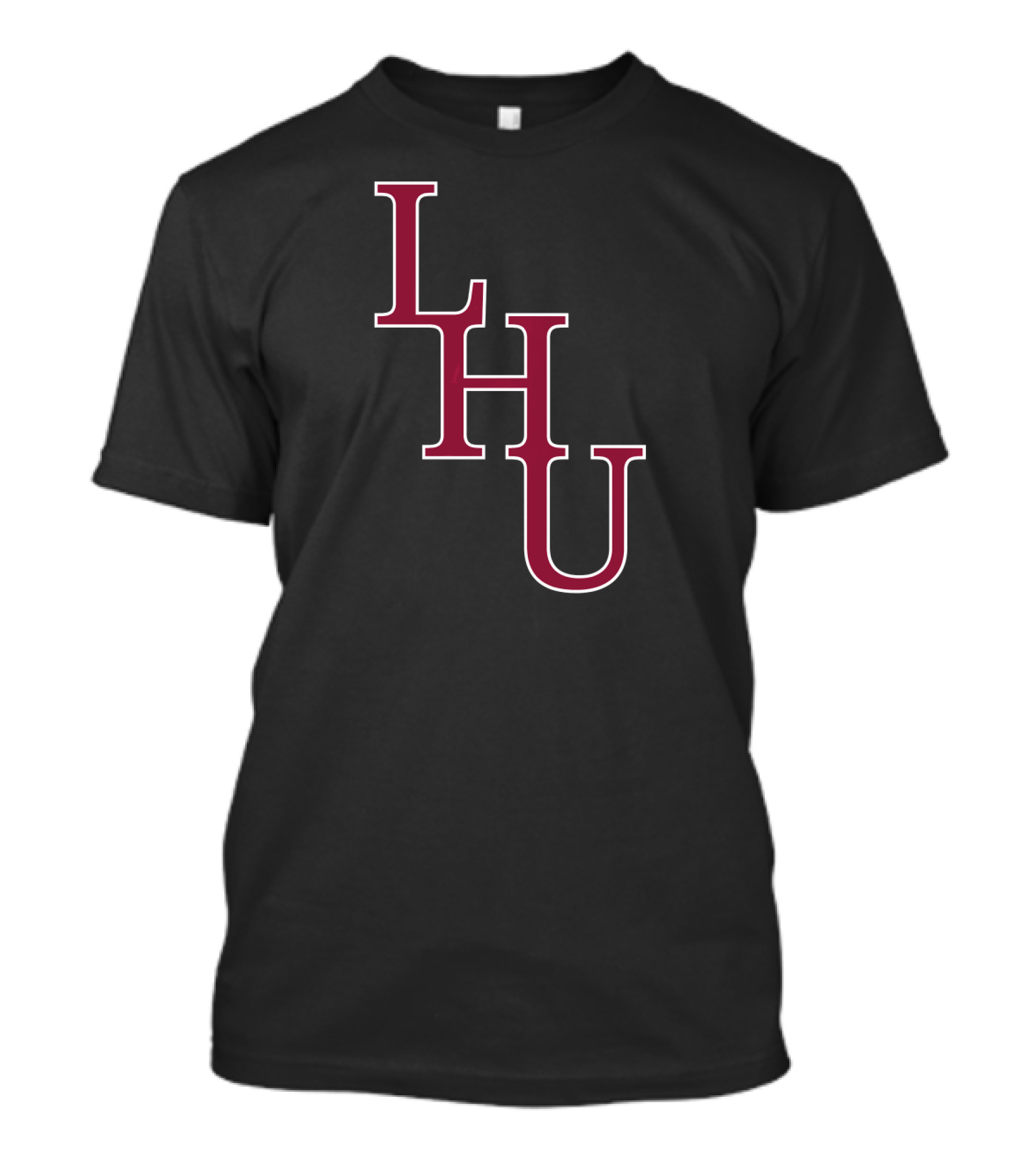 NCAA Lock Haven University LHU Bold Maroon Letters T-Shirt