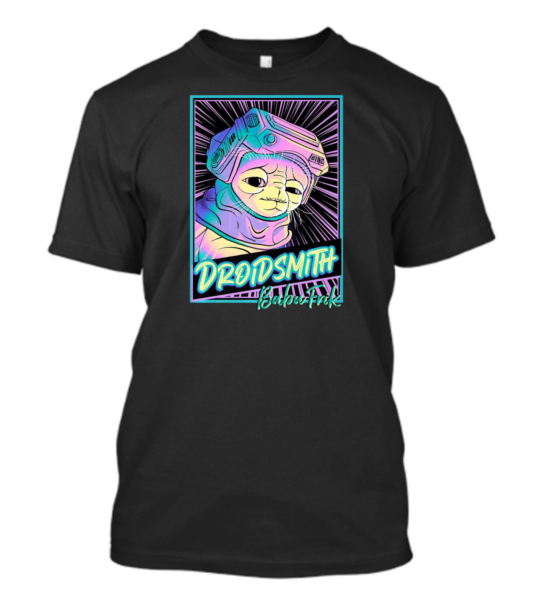 Star Wars The Rise Of Skywalker Droidsith Babu Frik Neon T-Shirt