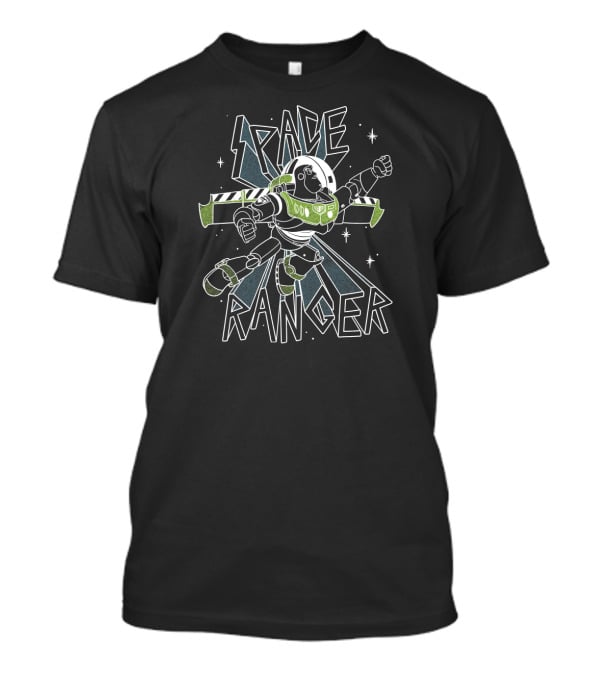 Disney Pixar Toy Story Buzz Lightyear Space Ranger Black And Green T-Shirt
