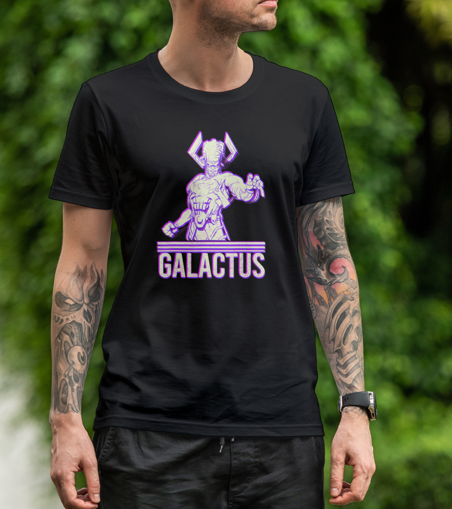 Marvel Galactus 3D Purple Cosmic Entity T-Shirt