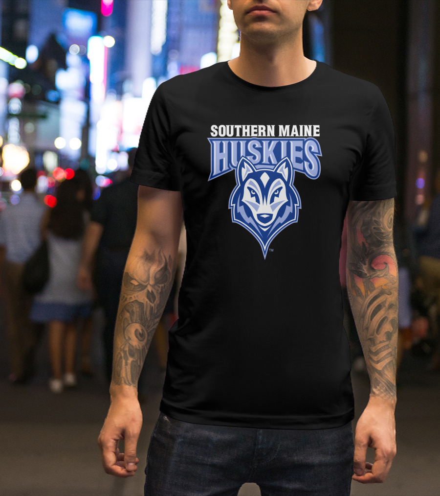 Southern Maine Huskies Logo NCAA University T-Shirt