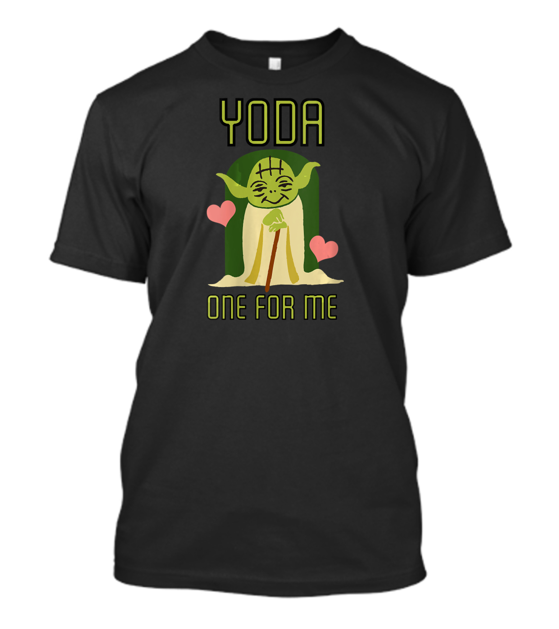 Yoda One For Me Valentine's Day Star Wars Hearts T-Shirt