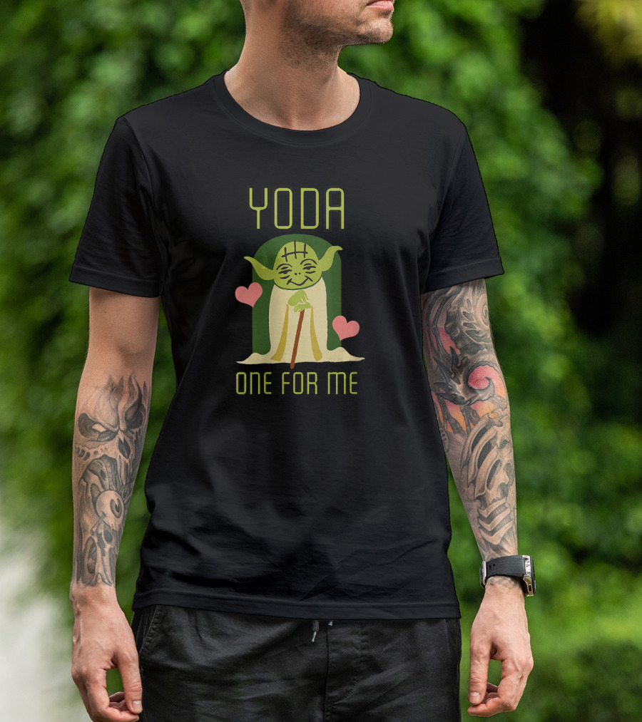 Yoda One For Me Valentine's Day Star Wars Hearts T-Shirt