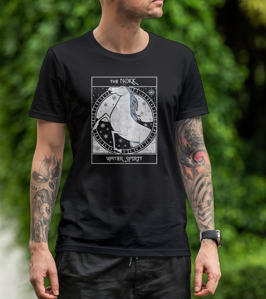 The Nokk Water Spirit Frozen 2 Mythical Horse Circle T-Shirt