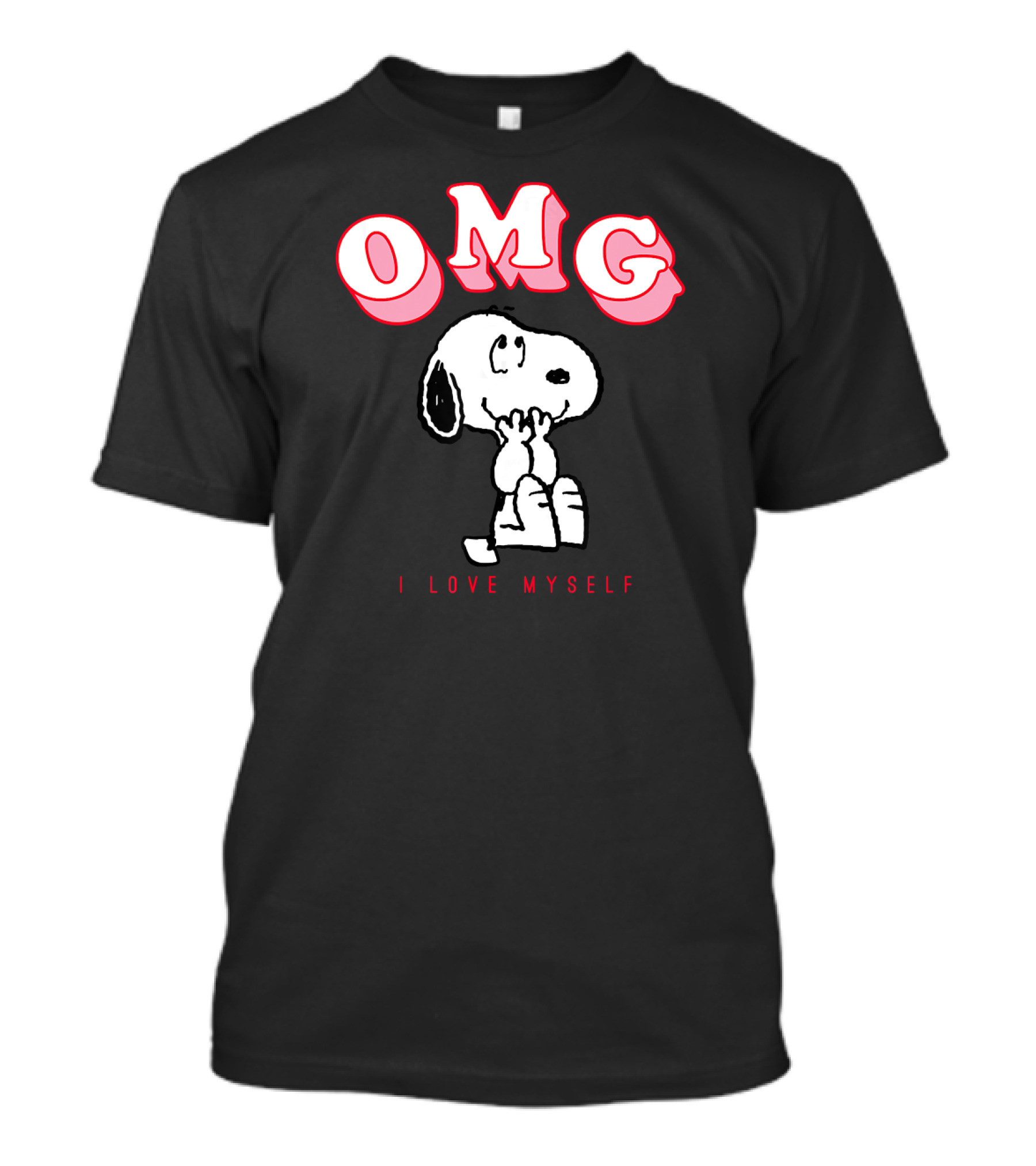 OMG Snoopy I Love Myself Peanuts Valentine T-Shirt