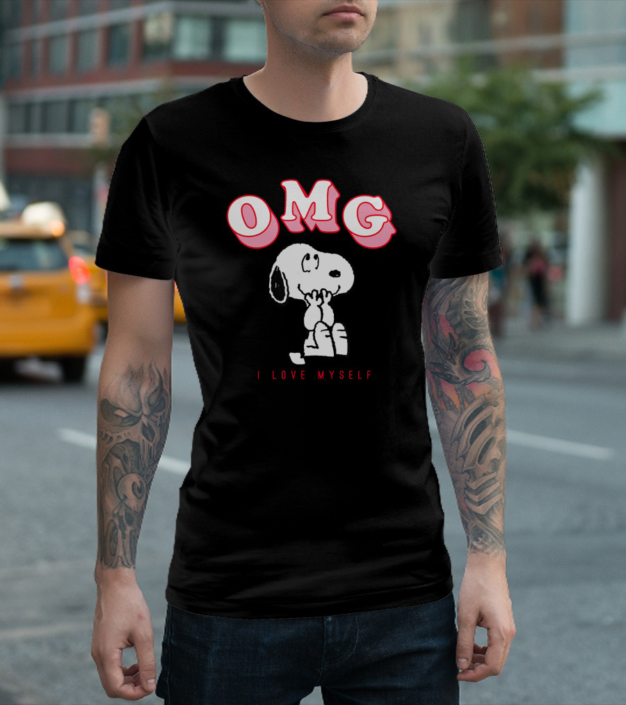OMG Snoopy I Love Myself Peanuts Valentine T-Shirt