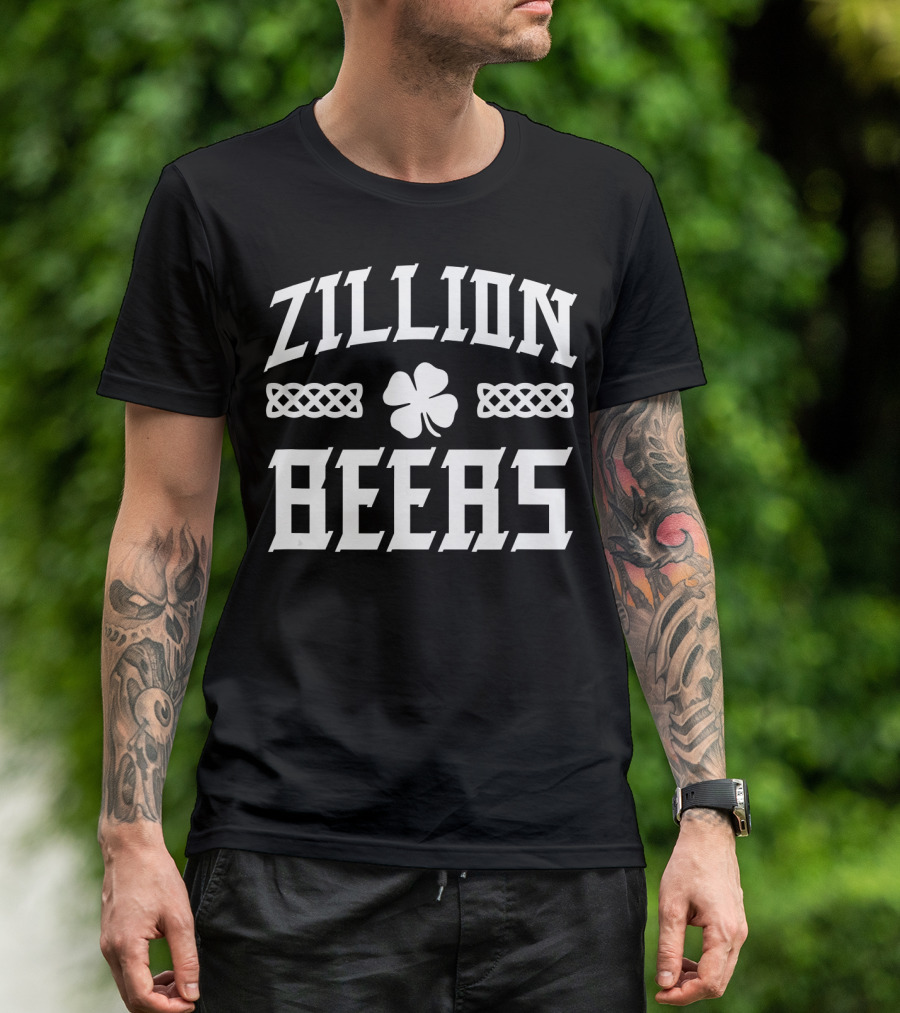 Zillion Beers St Patrick's Day Clover Celtic Knot T-Shirt