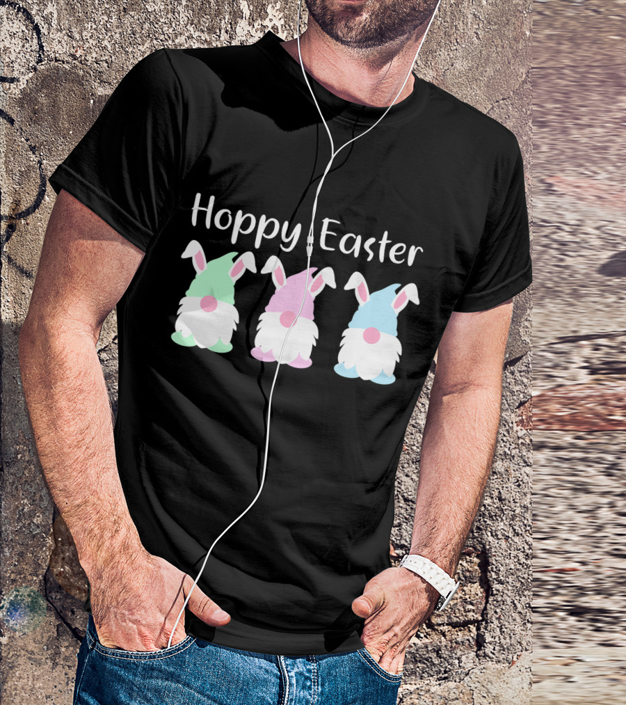 Hoppy Easter Bunny Gnome Trio T-Shirt