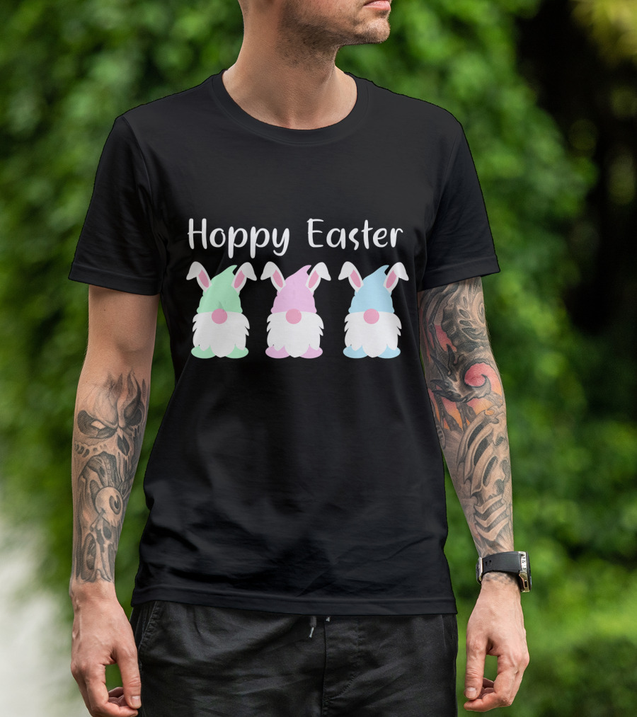 Hoppy Easter Bunny Gnome Trio T-Shirt