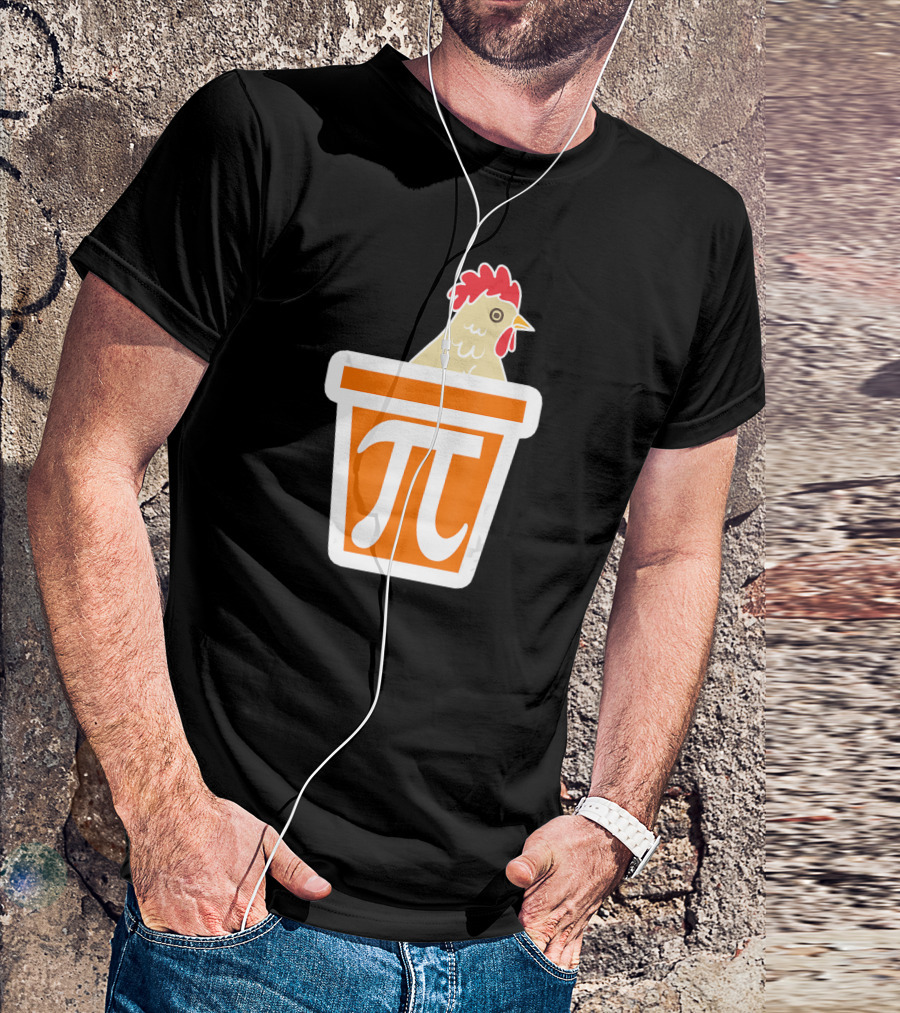 Chicken In Pi Symbol Bucket T-Shirt