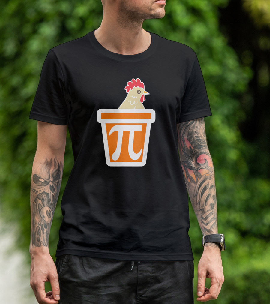 Chicken In Pi Symbol Bucket T-Shirt