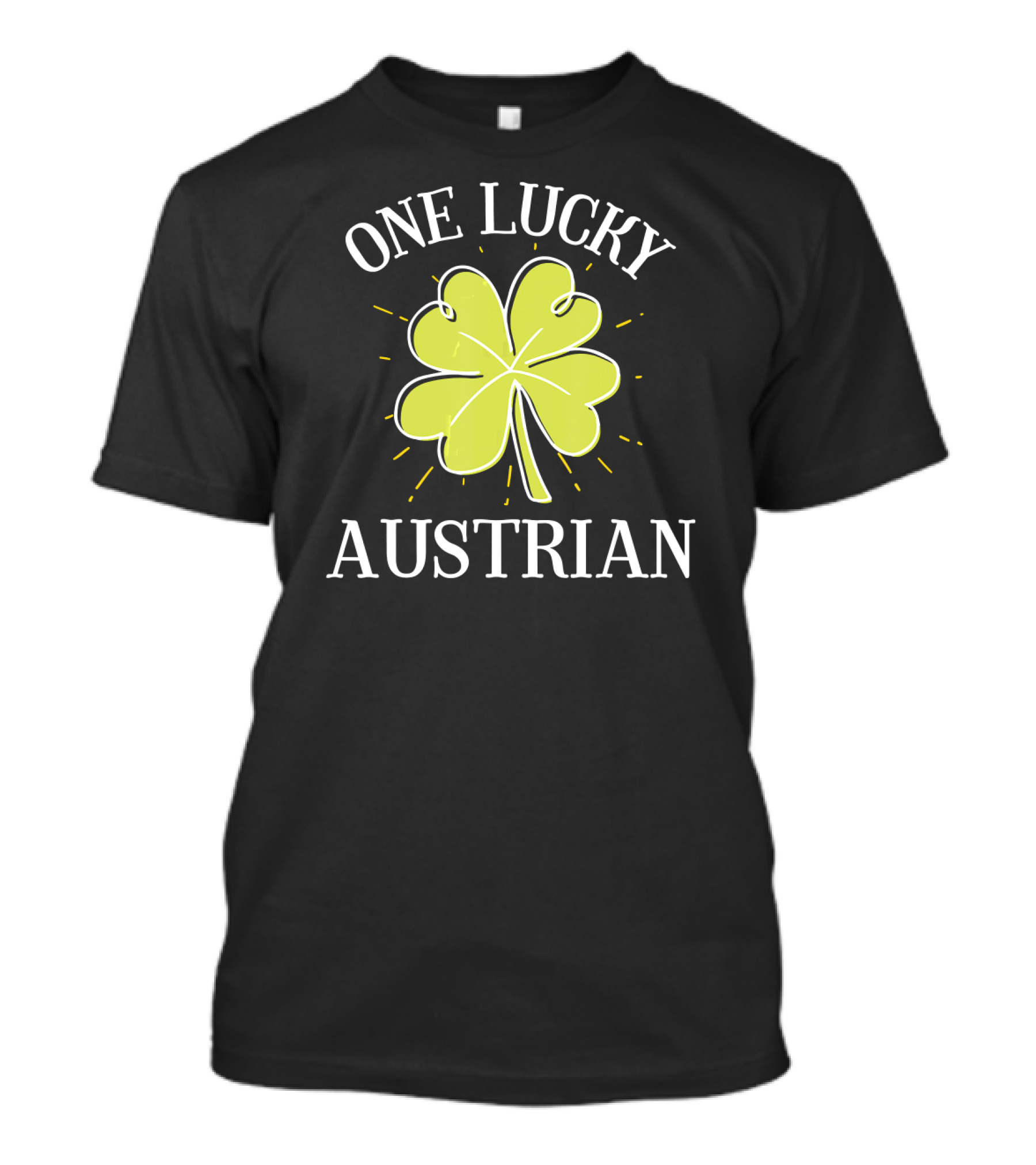 One Lucky Austrian St Patricks Day Coach T-Shirt