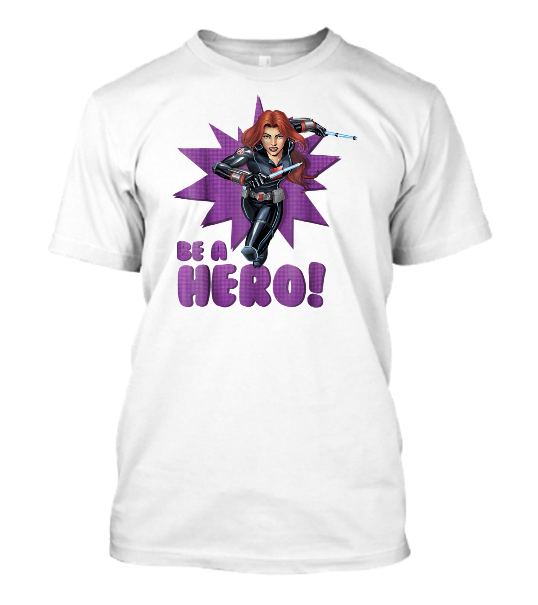 Black Widow Be A Hero Avengers Assemble T-Shirt