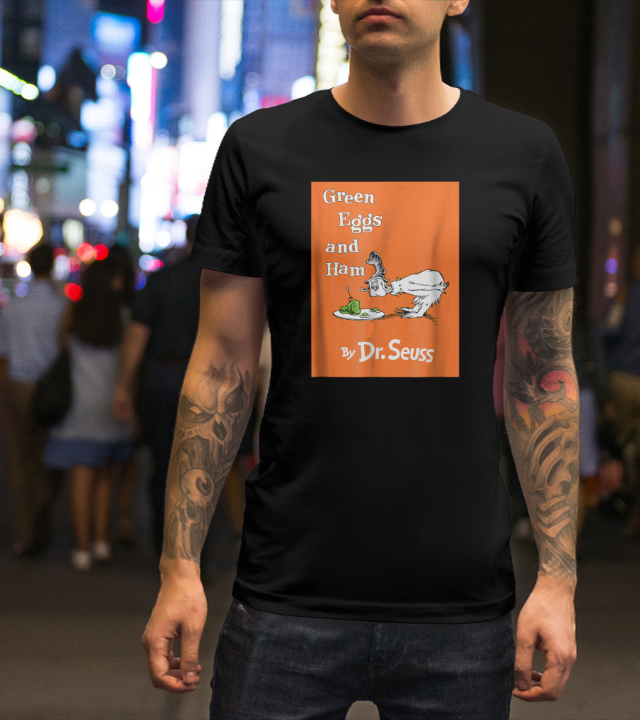 Dr. Seuss Green Eggs And Ham By Dr. Seuss Book Cover T-Shirt