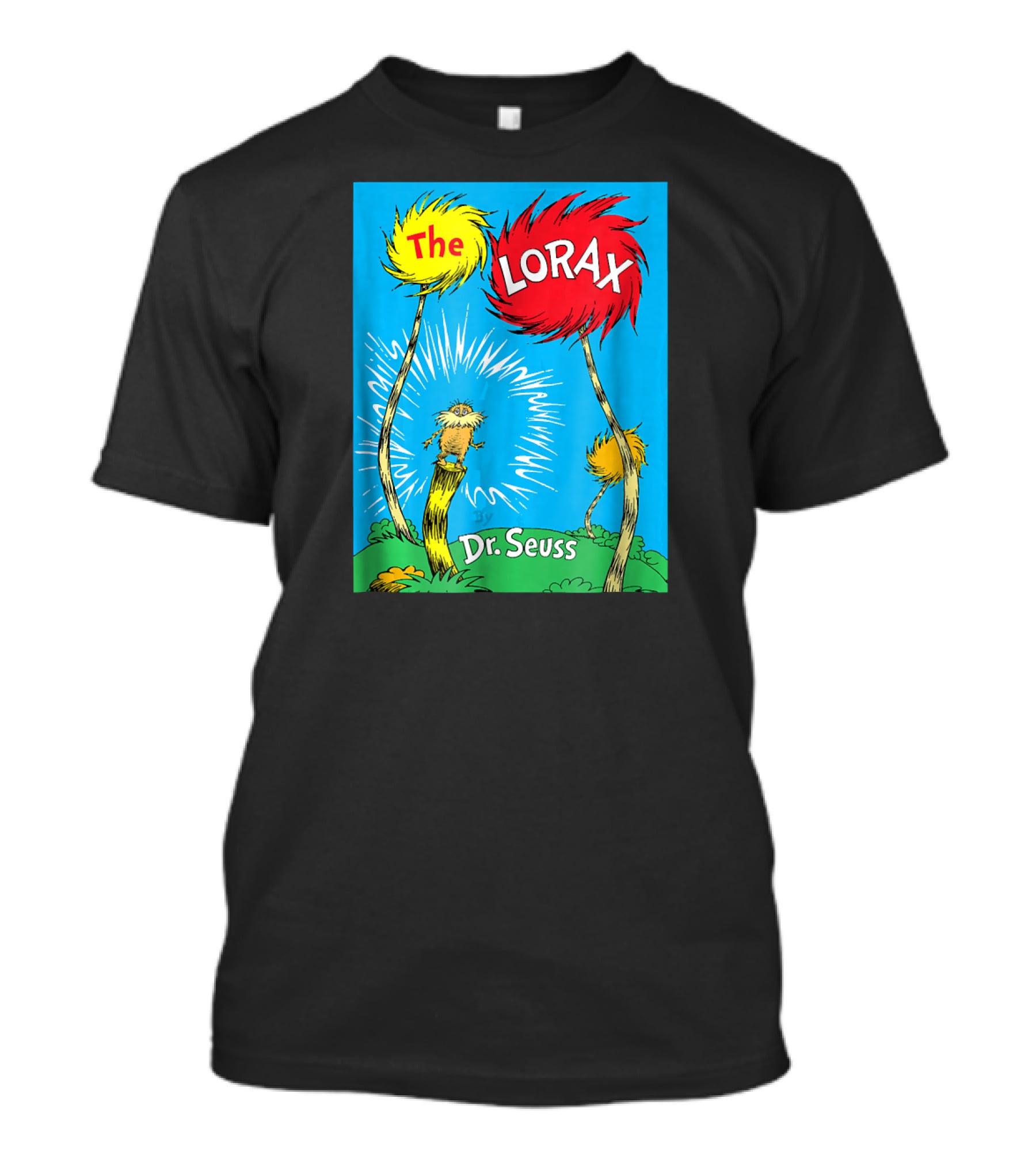 The Lorax Dr. Seuss Classic Book Cover Truffula Trees T-Shirt