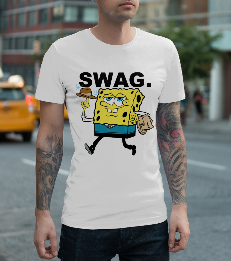 SpongeBob SquarePants Swag Fedora T-Shirt