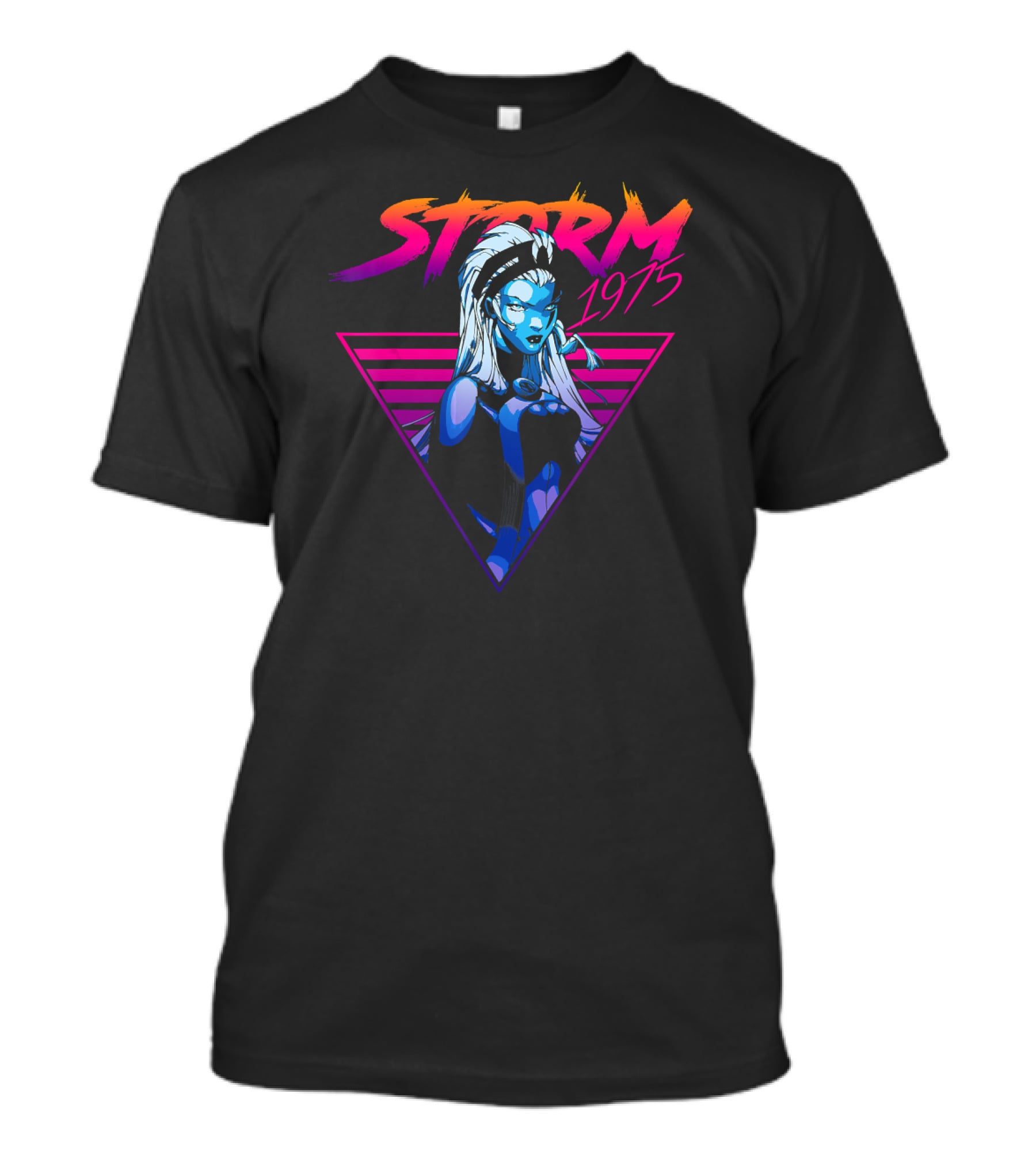 Marvel X Men Storm 1975 80's Triangle Gradient T-Shirt