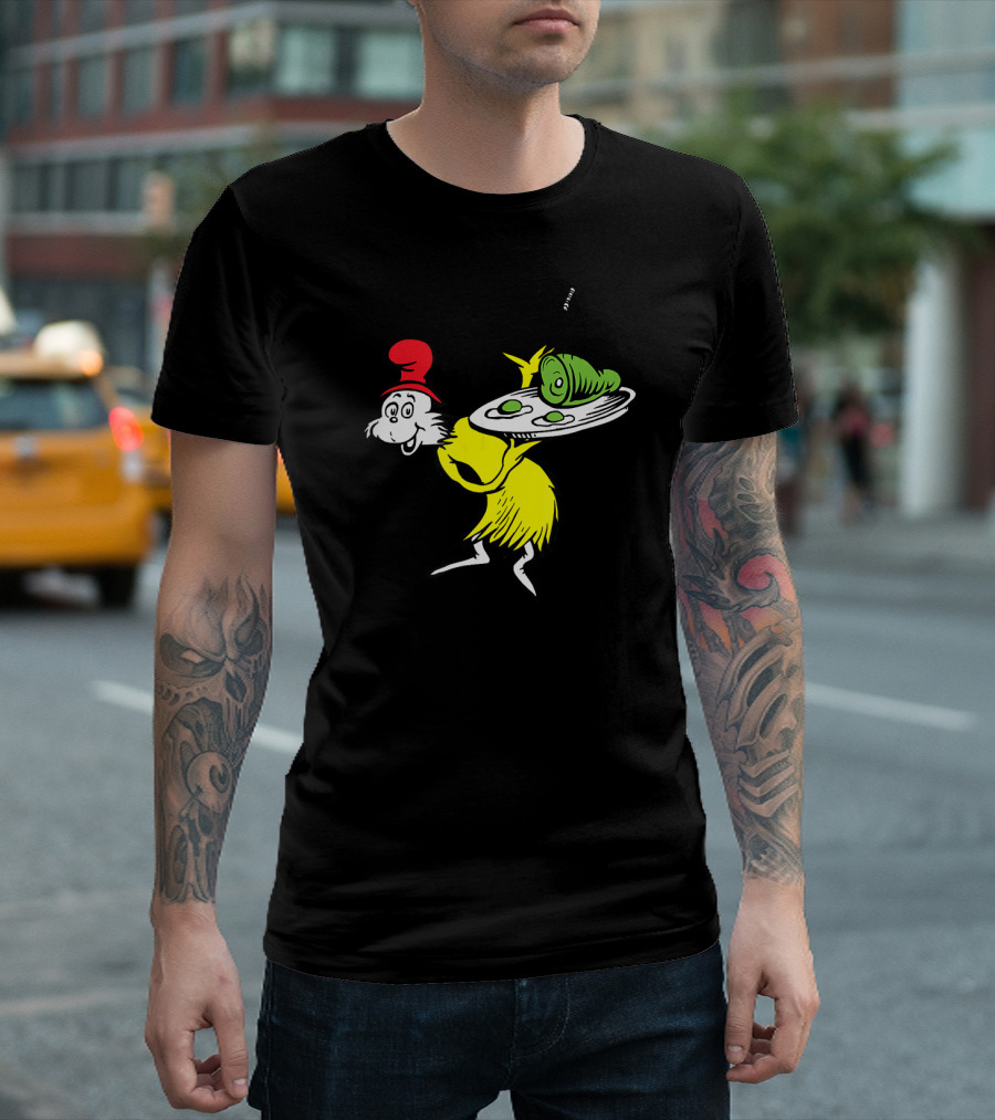 Sam I Am Dr. Seuss Iconic Green Eggs and Ham Character T-Shirt